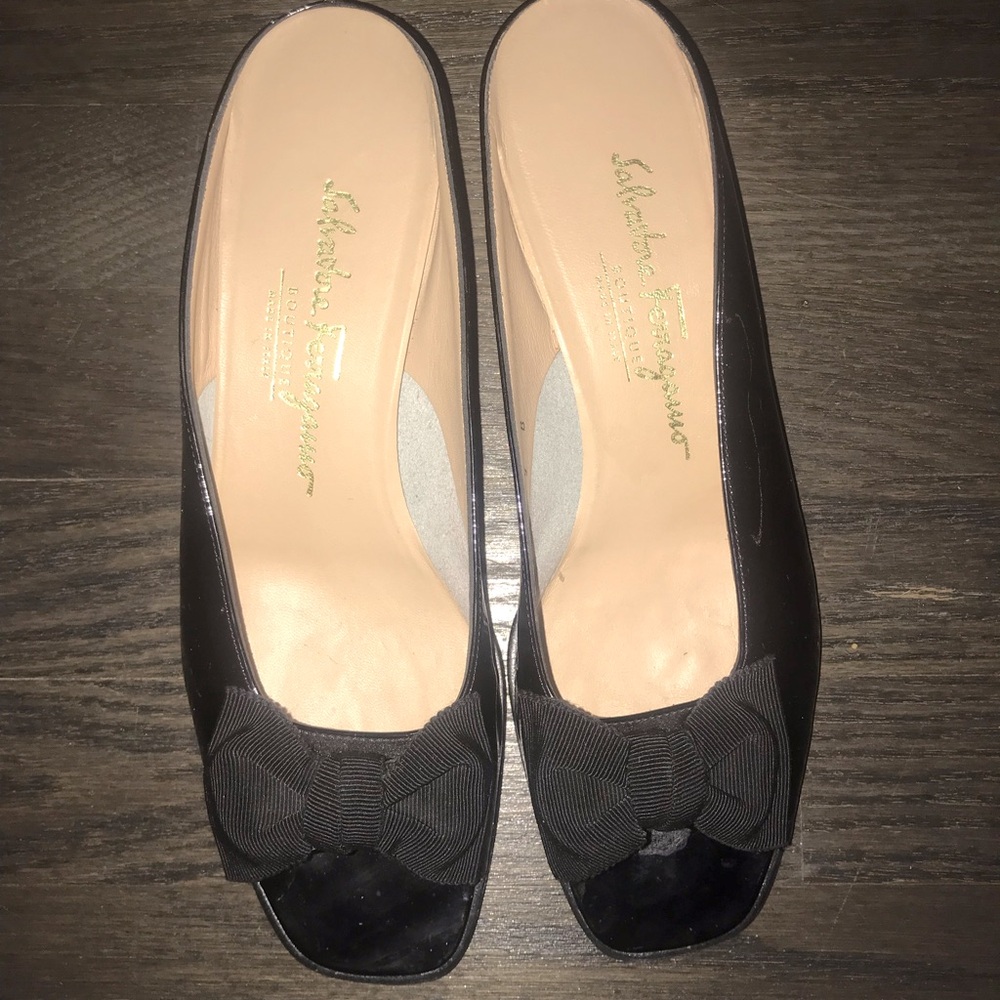 Ferragamo open toe mules